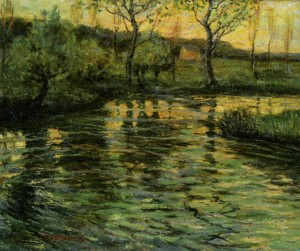 Trees by the lake